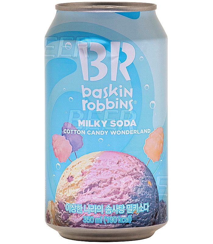 Баскин Роббинс Милки Сода Коттон/Baskin Robbins Cotton Candy 0,35л.*24