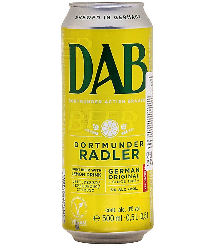 Даб Дортмундер Радлер/Dab Dortmunder Radler 0,5л.*24