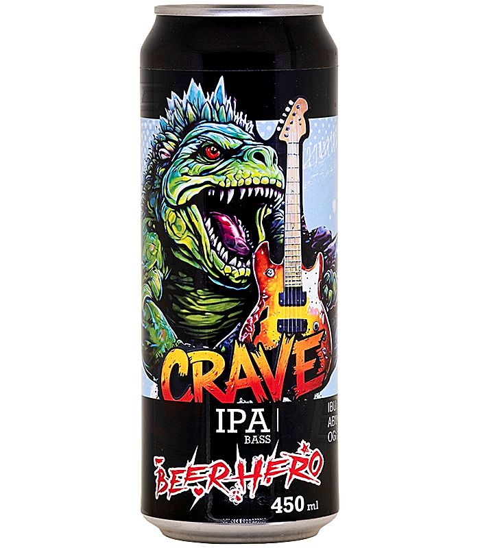Крейв бирхироу ИПА Басс/Crave Beerherd IPA Bass 0,45л.*6