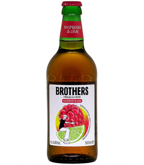 Бразерс Малина-Лайм/Brothers Raspberry-Lime 0,5л.*12
