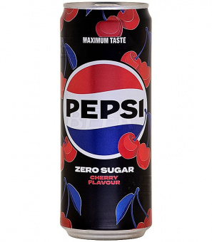 Пепси Вишня Зеро/Pepsi Cherry Zero 0,33л.*24