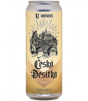 4Пивовара Чешская Деситка/4Brewers Ceska Desitka 0,45л.*12