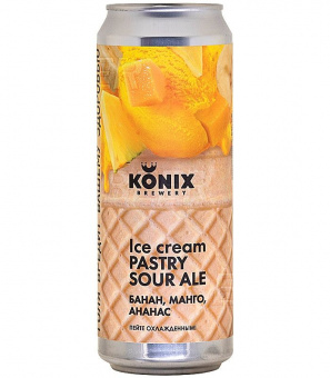 Коникс Мороженое Банан, манго, ананас/Konix Ice Cream Banana, mango, pineapple 0,45л.*12