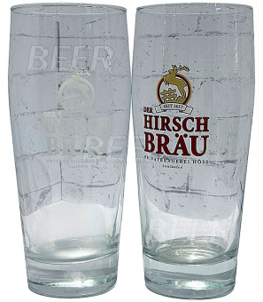 Стакан Хиршброй/Hirschbrau белый 0,5л.*6